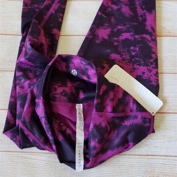 Lululemon Wunder Under Crop II Breezie Regal Plum Leggings Yoga Outdoor Athletic - Picture 10 of 11